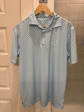 Rhoback Spring Ball Polo in pale blue